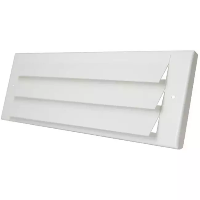 Outside wall grille surface-mounted 300mm x 100mm WHITE