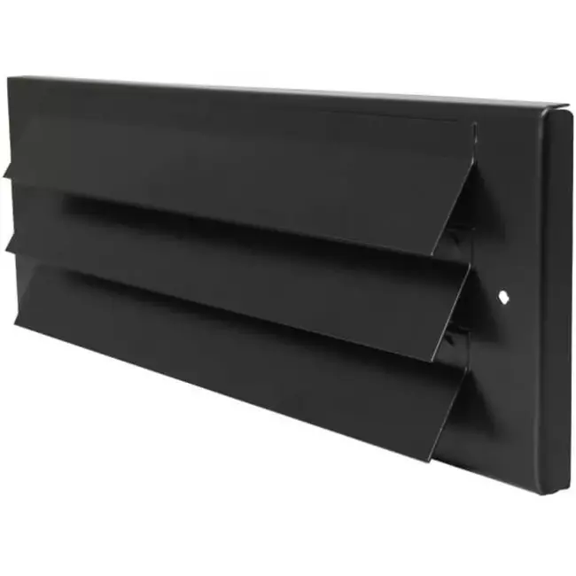 External wall grille surface mounted 300mm x 100mm BLACK