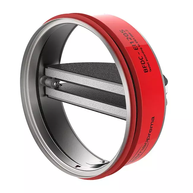 Fire butterfly damper round 160 mm - E-BFDC EI120S 160