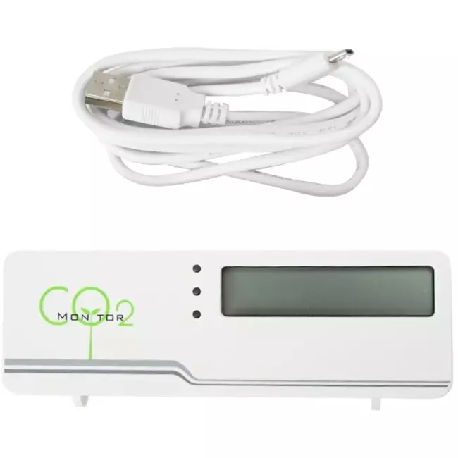 CO2 Meter - Compact Air Indicator with Temperature Display
