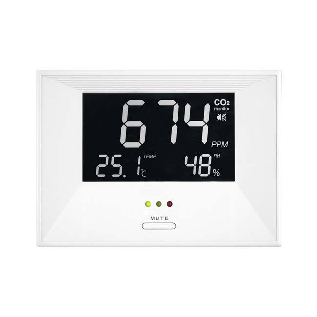 CO2 meter – air indicator including temperature and humidity display
