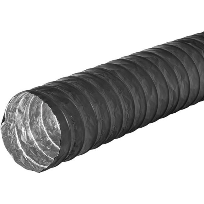 Combidec ventilation hose aluminium with polyester outer layer BLACK Ø 160 mm (10 metres)