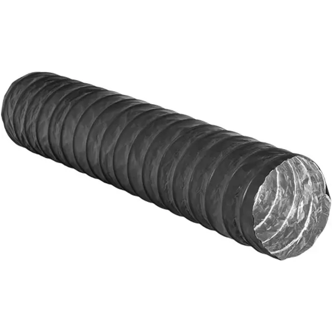 Combidec ventilation hose aluminium with polyester outer layer BLACK Ø 80 mm (10 metres)