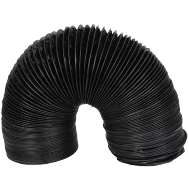 Combidec ventilation hose aluminium with polyester outer layer BLACK Ø 80 mm (10 metres)