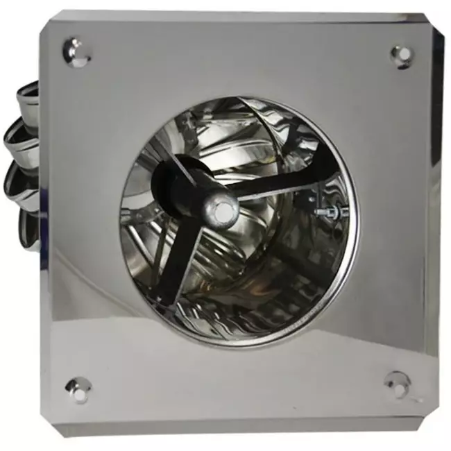 Wind-powered roof fan Cowl 150 mm stainless steel including roof slab - 65m3/h