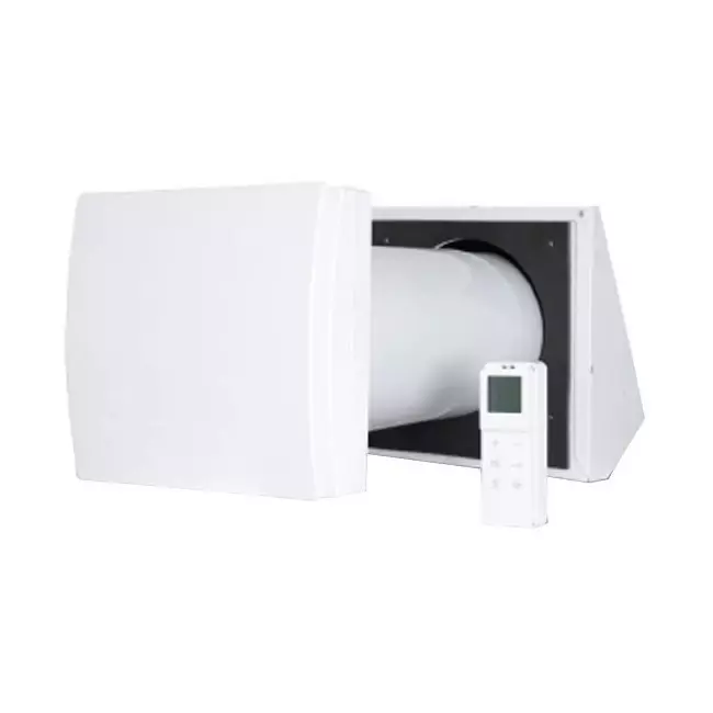 Decentralized WTW HRU wall Ø150 with remote control - 60 m³/h - HRU-WALL-RC-150-60-PEG
