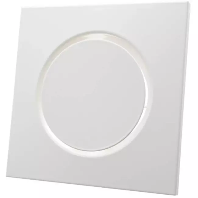 Ventilation valve supply metal square Ø125 mm white with friction springs - DVSQ-P125