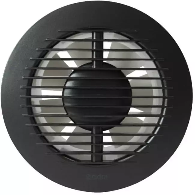 Bathroom extractor fan round Ø 100 mm anthracite - basic EA100A