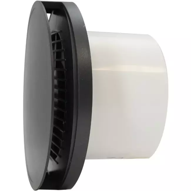 Bathroom extractor fan round Ø 125 mm antraciet - design EAT125A