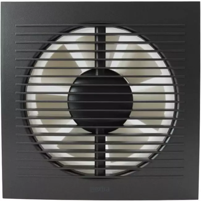 Bathroom extractor fan Ø 125 mm anthracite with timer - EE125TA