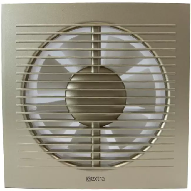 Bathroom extractor fan Ø 100 mm gold with timer and humidity sensor - EE100HTG