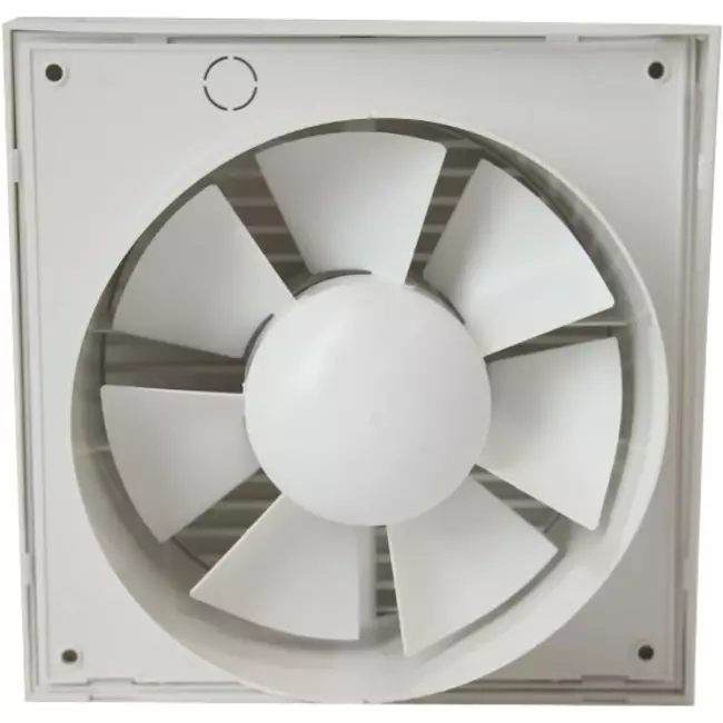Bathroom extractor fan Ø 100 mm white with timer - Design EET100T