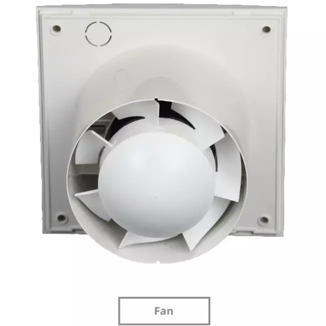 Europlast decentralised MVHR unit 100 mm with pull cord and plug