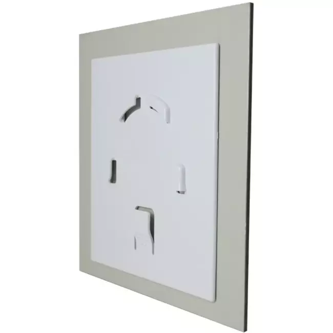 Air Roxy bathroom extractor fan with connection diameter 100 mm with pull cord and power plug - front panel in gold aluminium