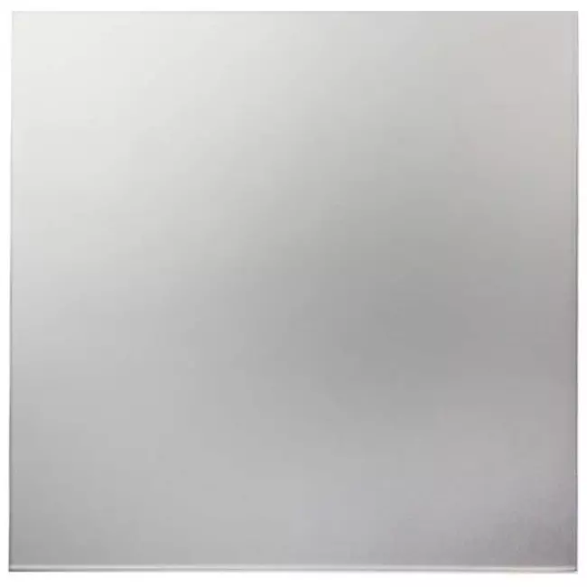 Bathroom extractor fan Ø 100 mm with pull cord and power plug - front panel in satin silver glass