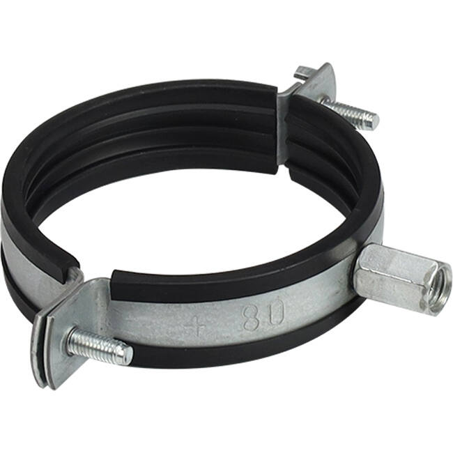 Metal bracket, 125 mm diameter, with rubber (shipping included)