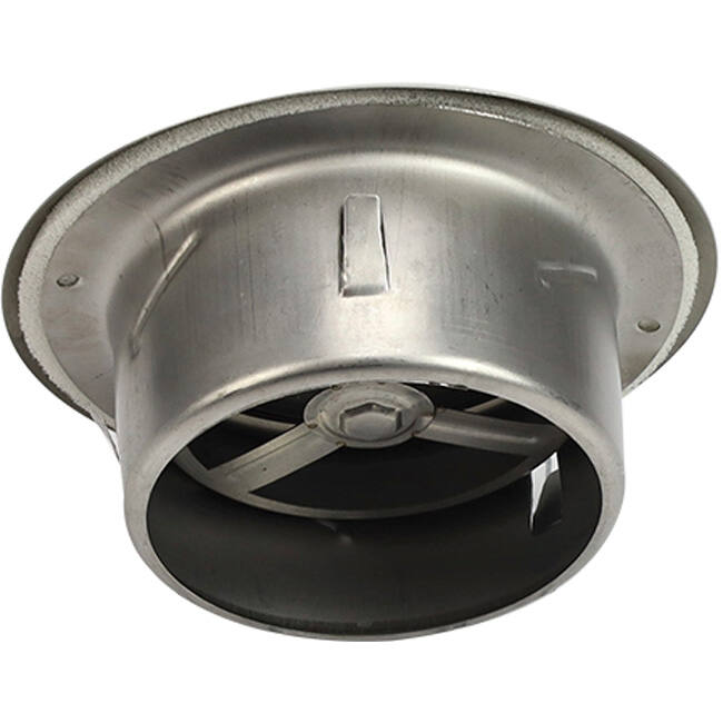 Stainless steel ventilation valve 100mm exhaust and supply with friction springs - DVI-C100