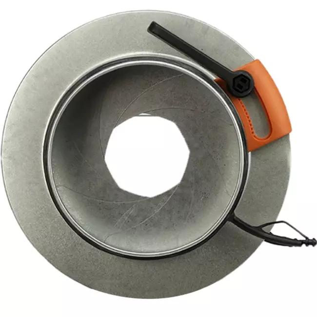 Iris flap 100 mm - Sendzimir galvanized steel - IRIS100