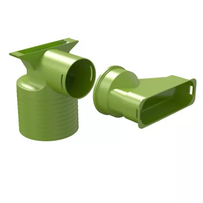 Ubbink Air Excellent 45SC valve adapter 125 1x90°