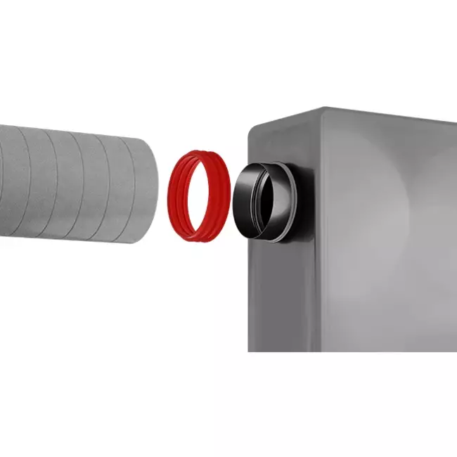 Connection piece for insulated EPS duct - 150/160mm