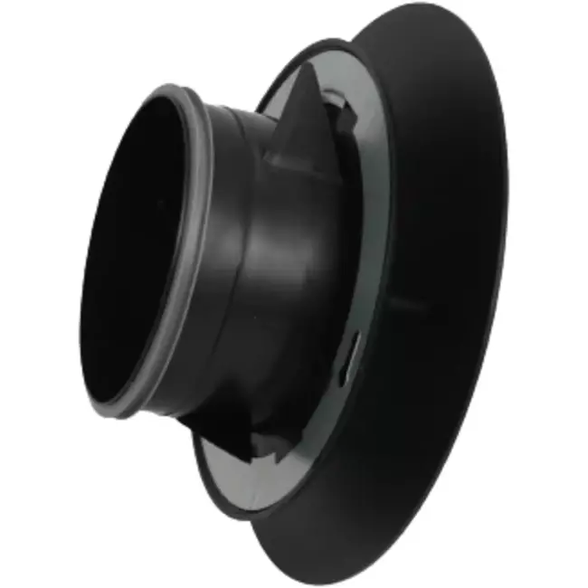 Imaginair RLV big Ø 125 mm supply and exhaust air valve - mounting springs - black