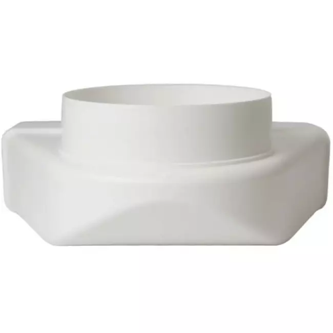 Rectangular plastic vertical 90° bend Ø 125mm - 220 x 55mm KLD25-125
