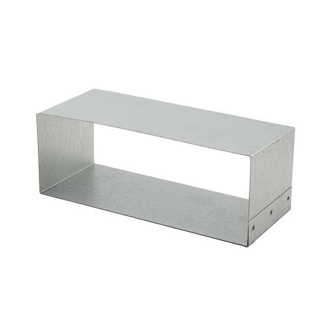 Connection piece 165x80 for galvanised flat duct