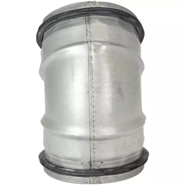 Short round spiral bend 45° Ø 80mm for spiral duct