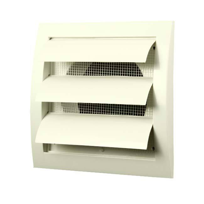 Gravity grille overpressure ventilation grille 150x150 diameter: 100 white - ND10Z