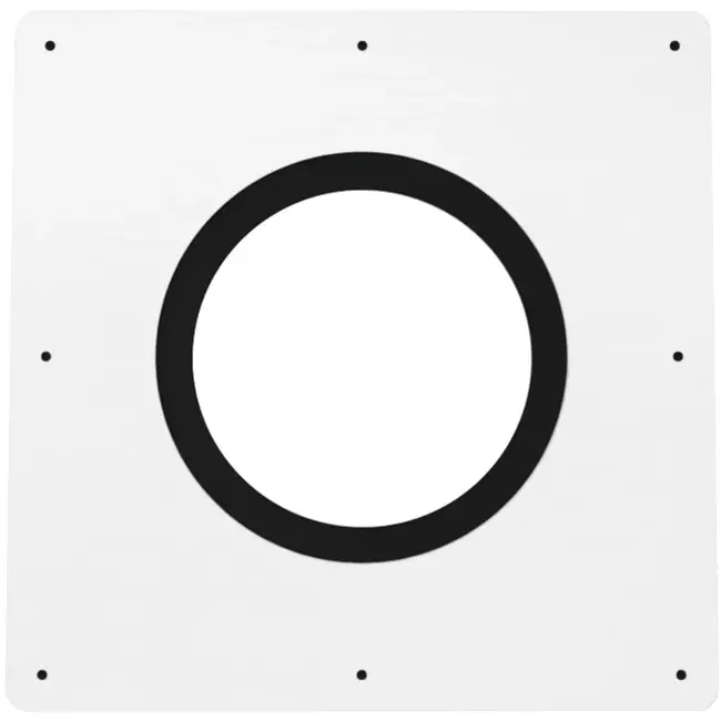 Airtight Thermoduct plate for roof terminal 250 mm RAL 9010