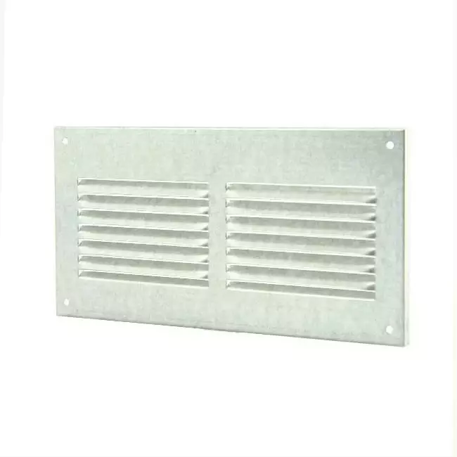 Metal ventilation grille rectangular 200x100 zinc - MR2010ZN