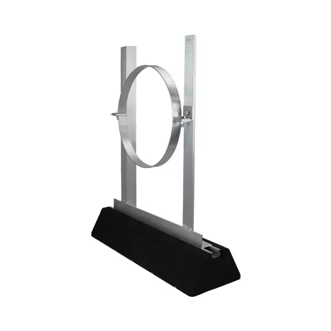 Aluminium roof bracket for spiral pipe diameter 125mm