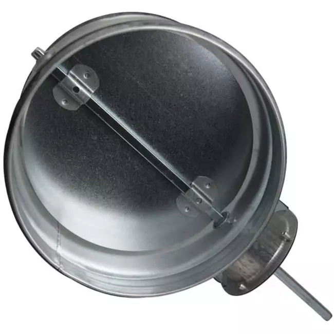 Motor-controlled check valve Ø 125mm for spiral duct