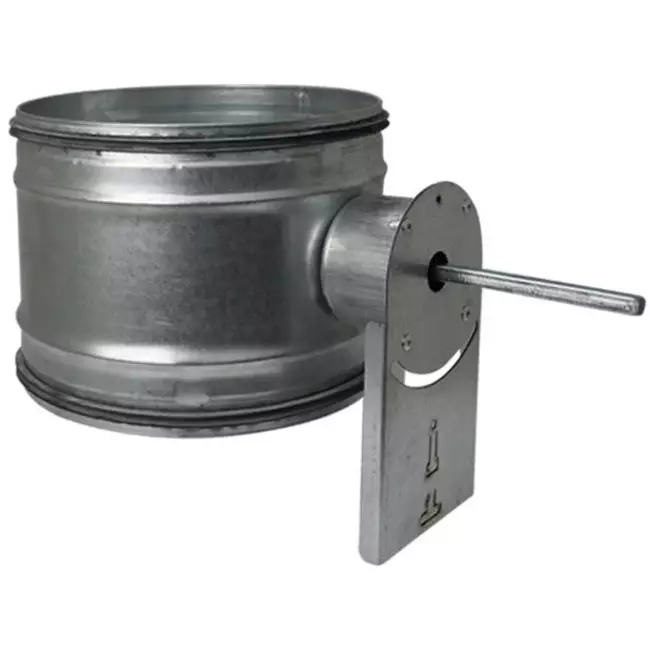 Motor-controlled check valve Ø 125mm for spiral duct