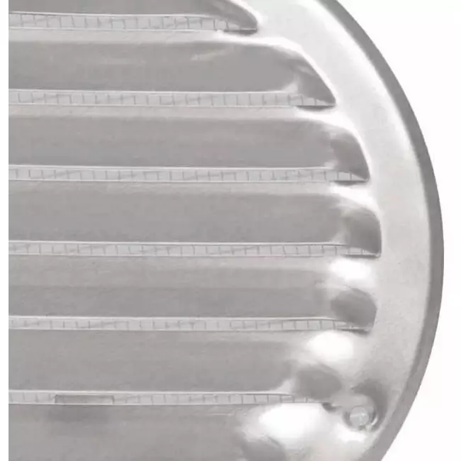 Metal ventilation grille round Ø 125mm zinc - MR125ZN