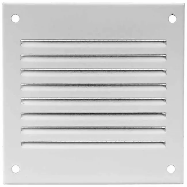 Metal grille 100x100mm white - MR1010
