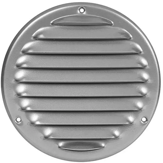 Metal ventilation grille round 100 mm grey - MR100P - RAL9006