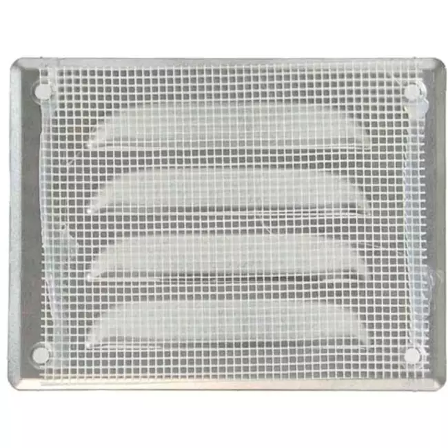 Metal ventilation grille rectangular 140x105 mm sinc - MR14105Zn