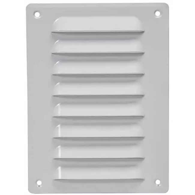 Metal ventilation grille rectangular 140x190 white - MR1419