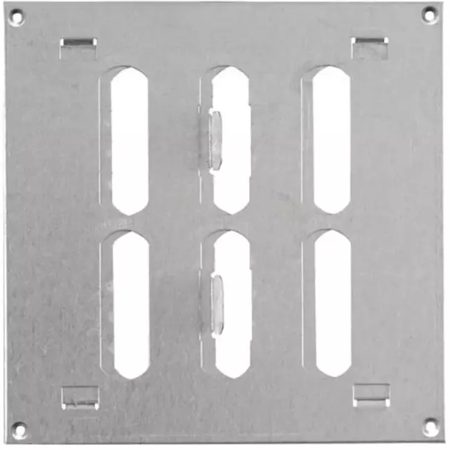 Adjustable metal slot diffuser 150x150 galvinized - MR1515RZn