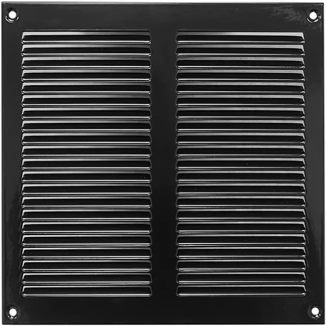 Metal grille 200x200mm black - MR2020M - RAL9005