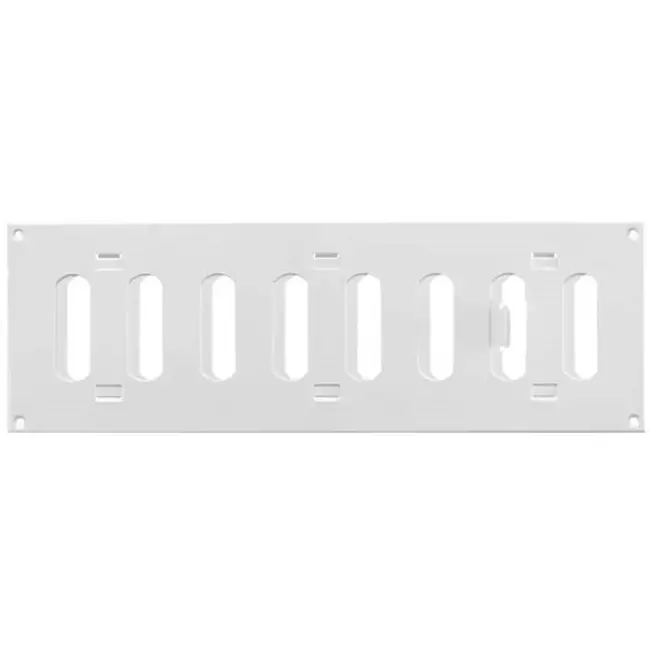 Metal adjustable rectangular slot diffuser 300x100 white - MR3010R - RAL9016