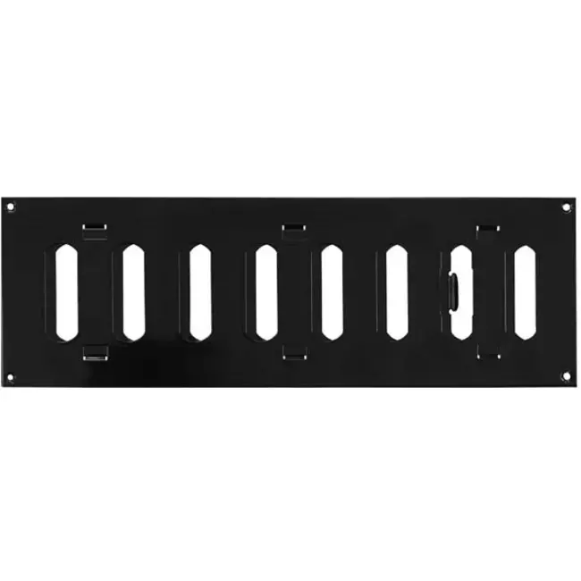 Adjustable metal slot diffuser 300x100 black - MR3010RM - RAL9005