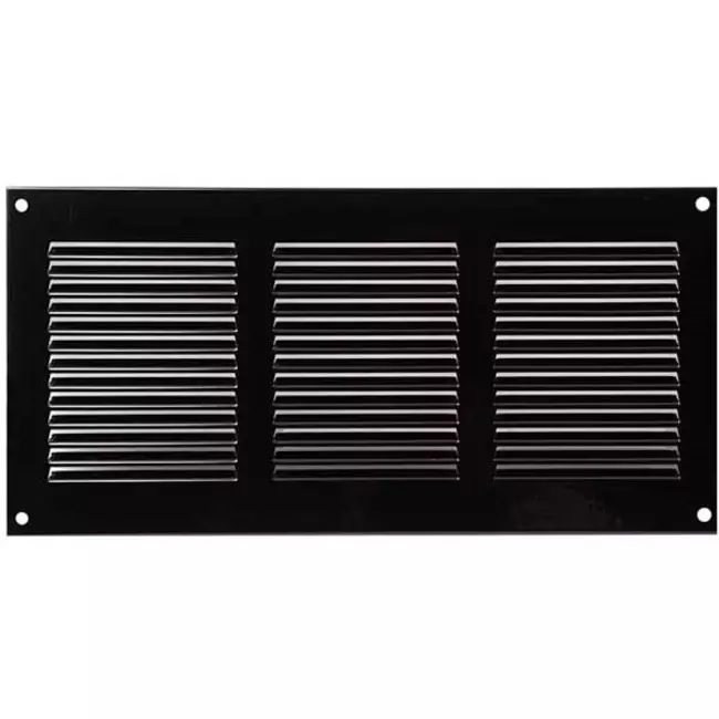 Metal grille 300x150mm black - MR3015M - RAL9005