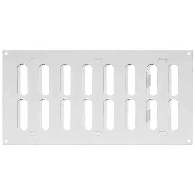 Metal grille adjustable 300x150mm white - MR3015R - RAL9016