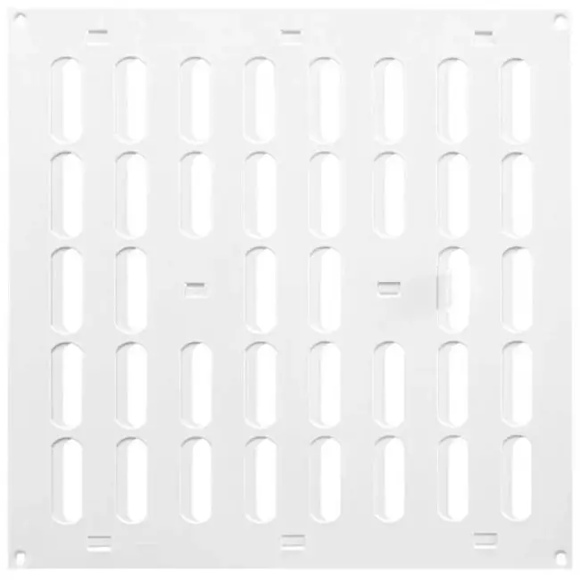Adjustable metal slot diffuser 300x300 white - MR3030R - RAL9016