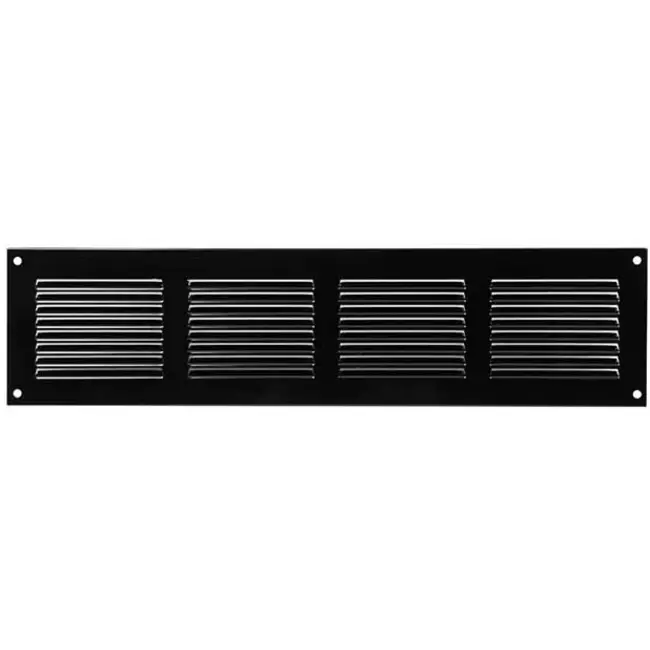 Metal grille 400x100mm black - MR4010M - RAL9005