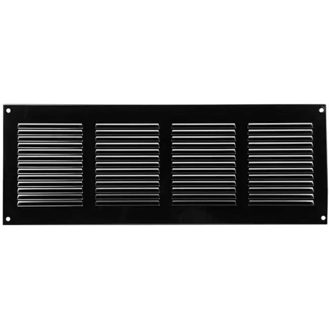 Metal grille 400x150mm black - MR4015M - RAL9005