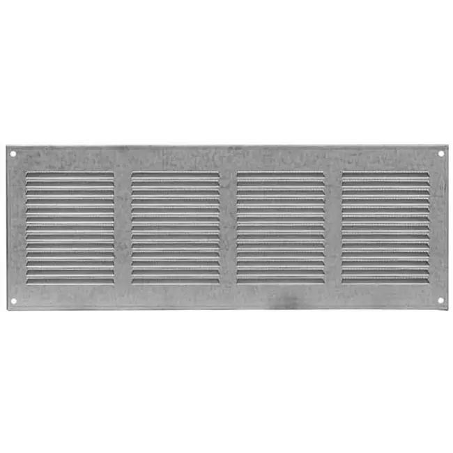 Metal ventilation grille rectangular 400x100 zinc - MR4010ZN