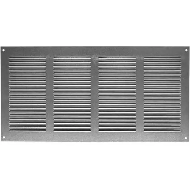 Metal grille 400x200mm zinc - MR4020Zn